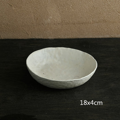 Hand Kneading Stoneware Tableware Irregular Personalized Plates