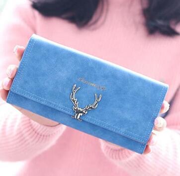 Korean Fashion Frosted Deer Woman Bag Multi Card Holding Bag Coin Purse