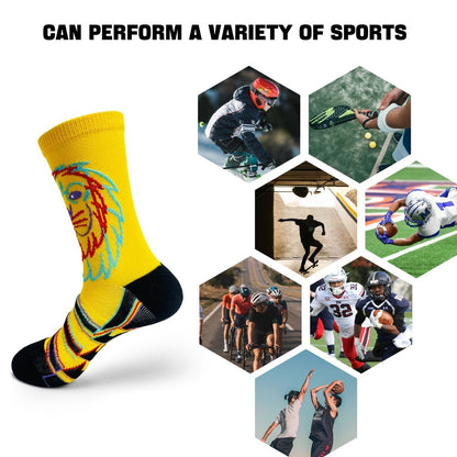 5 Pairs Of Men's Sports Compression Socks