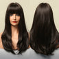 Long Smooth Synthetic Wig With Bangs For Women