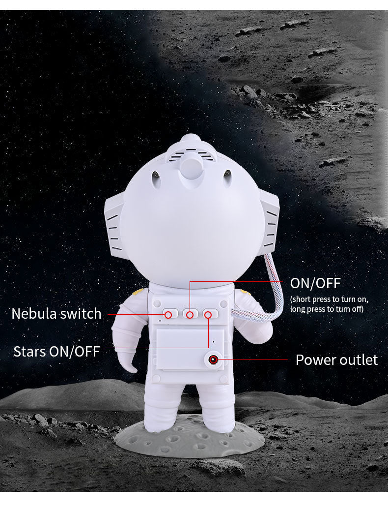 Galaxy Star Projector Starry Sky Night Light Astronaut Lamp Home Room Decor Decoration Bedroom Decorative Luminaires Gift