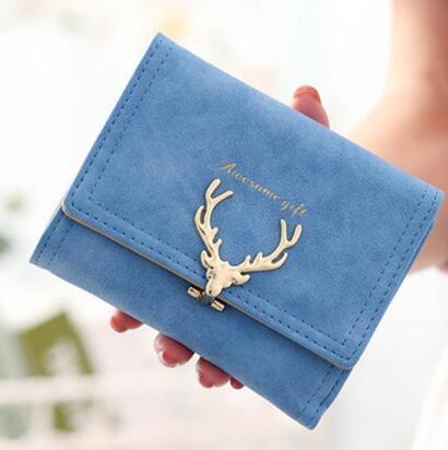 Korean Fashion Frosted Deer Woman Bag Multi Card Holding Bag Coin Purse