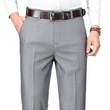 Men's Business Suit Pants Draped Casual Pants