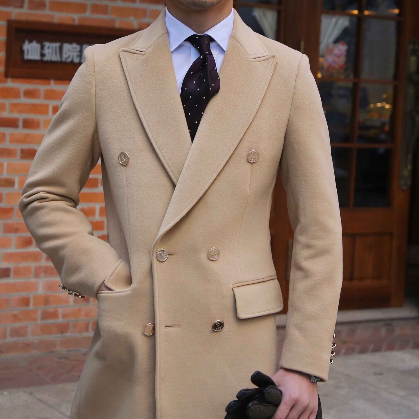 Wool Coat British Slim Fit