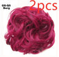 Europe, Japan, and South Korea popular hair bun fluffy natural drawstring curly hair ball head hair ring hair set female hair accessories chemical fiber hair