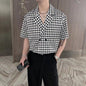 Short Sleeve Shirt Men's Thin Suit Collar Shirt