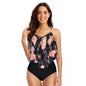 High Waist Two-piece Suit Swimsuit Women's Ruffled Conservative