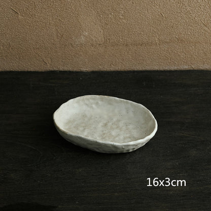 Hand Kneading Stoneware Tableware Irregular Personalized Plates