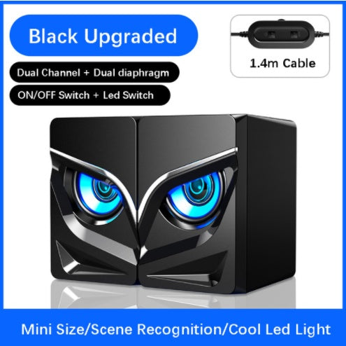 PC Gaming Speakers, 2.0 Channel Stereo Desktop Computer Sound Bar Speakers