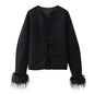 Cuff Fur Stitching Cotton Jacket