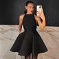 Black High Waist Sleeveless Suspender Skirt For Women Fashion Skirt