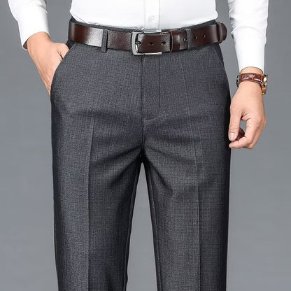 Men's Business Suit Pants Draped Casual Pants