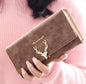 Korean Fashion Frosted Deer Woman Bag Multi Card Holding Bag Coin Purse