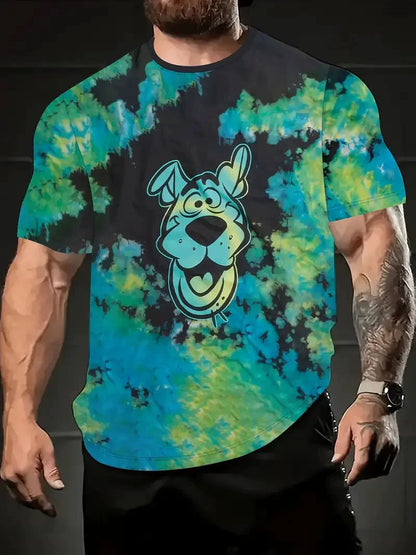 3D Digital Print Cartoon Animal Print T-shirt