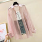 Thin Coat Loose All-match Clothes Women's Long Sleeve Chiffon Cardigan Shirt