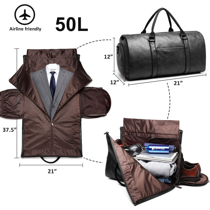 Personalized Men's Suit Travel Bag