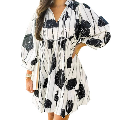 New Spring Summer Women's Wear Fashion Printing Dress