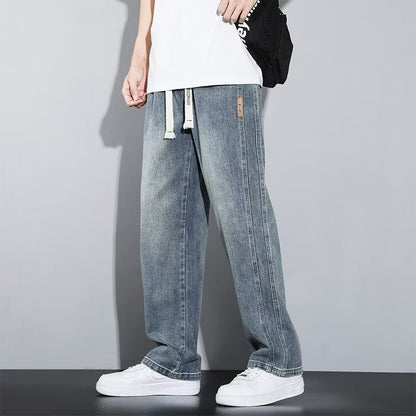 High-looking Comfortable Straight Loose Wide-leg Men's Casual Jeans