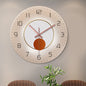 Tempered Glass Wall Clock Mute Living Room Clock Wall-mounted Decorative Clock