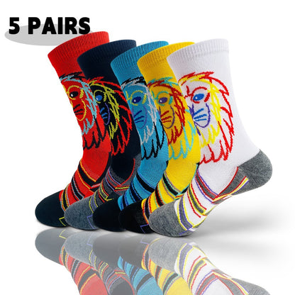 5 Pairs Of Men's Sports Compression Socks