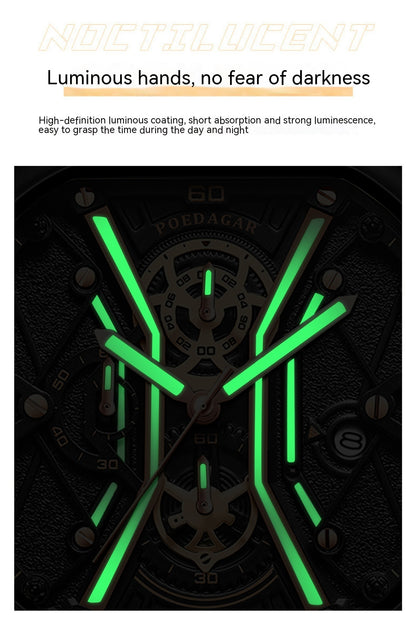 Multifunctional Men's Luminous Quartz Watch