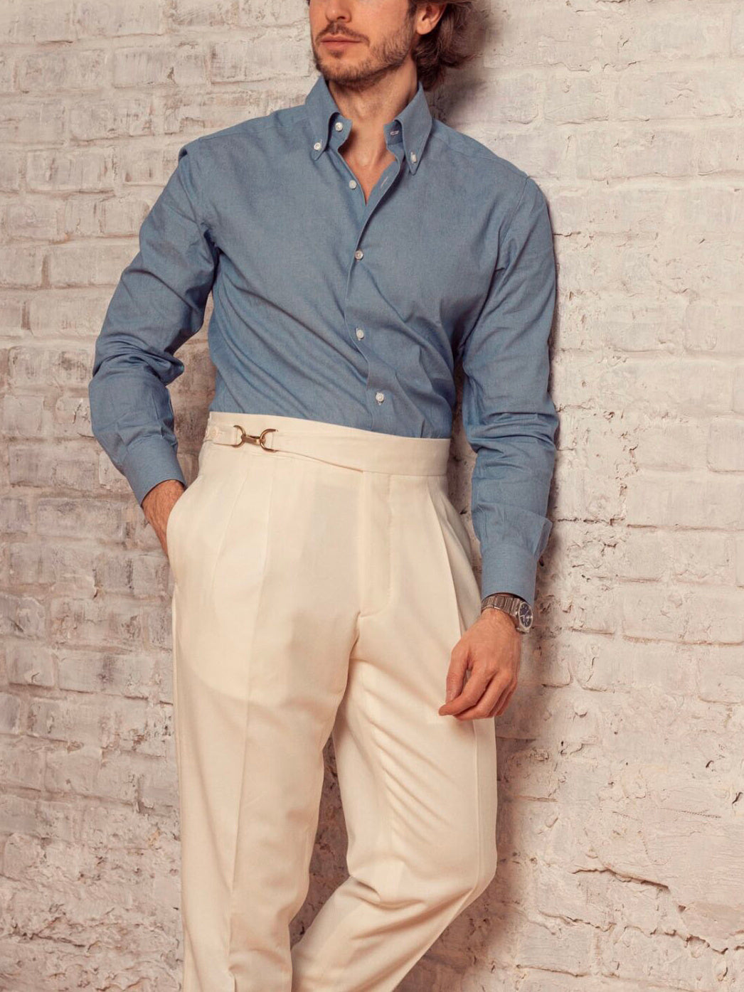 Men's Classic Button Down Pants