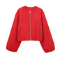 European And American Fashion Soft Bomber Jacket Coat