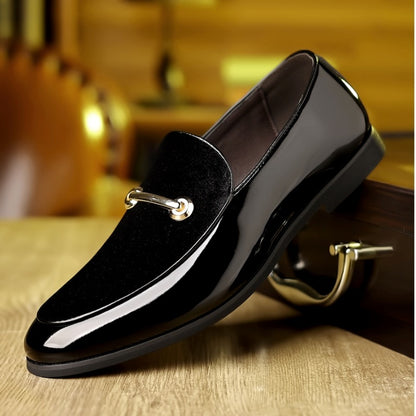 Plus Size Leather Shoes Men's Formal Wear Business Pointed Casual British