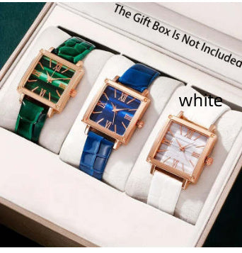 Square Watch Affordable Luxury Fashion Bamboo Pattern