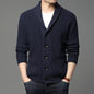 Men's Classic Lapel Cardigan Casual Sweater