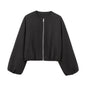 European And American Fashion Soft Bomber Jacket Coat