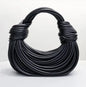 Chic Woven PU Leather Handbag